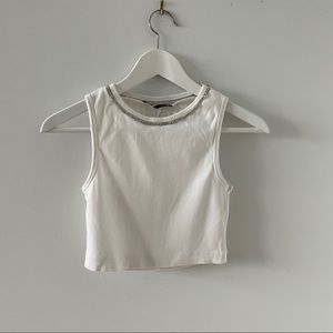 Zara rhinestones tank top